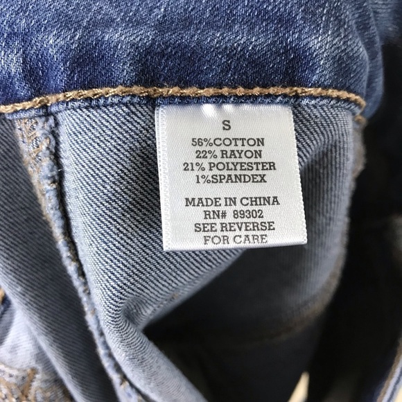 Altar'd State Snap Button Front Pockets Jean Skirt - Picture 5 of 9